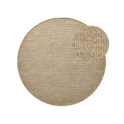 By FonQ Mellow Vloerkleed - Ø 200 Cm - Camel