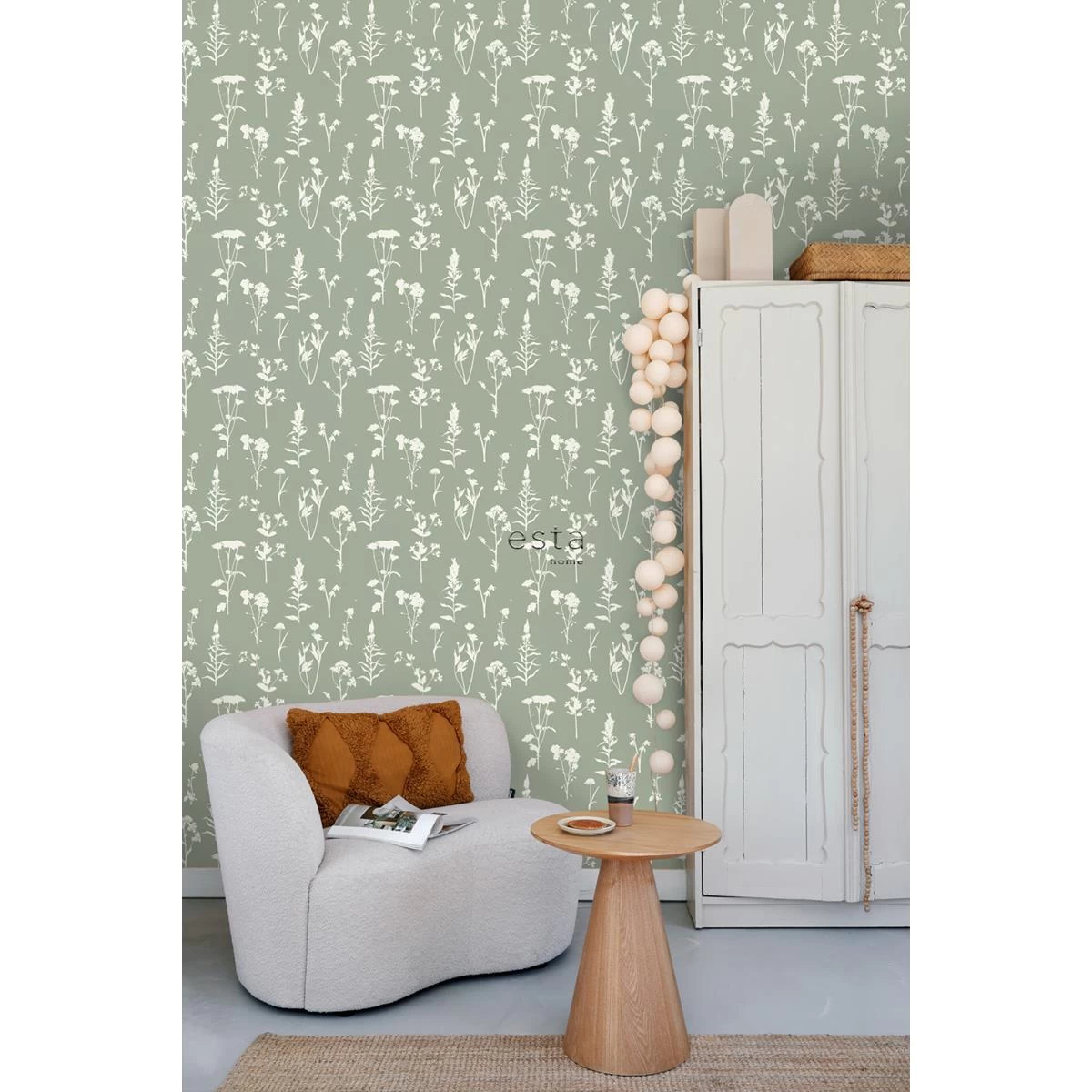 ESTAhome Behang Veldbloemen Jade Groen - 50 X 900 Cm - 139395 - Afbeelding 5