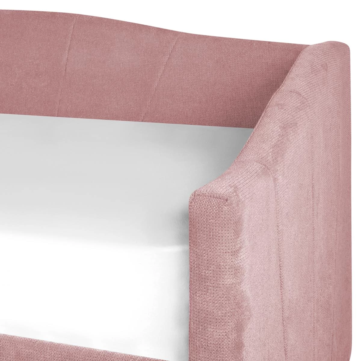 Beliani - VITTEL - Bed Met Opberger - Roze - Polyester - Afbeelding 8