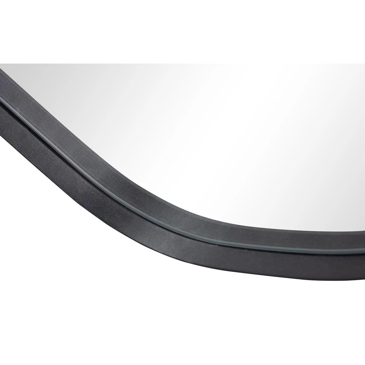 WOOOD Romee Organische Spiegel - Metaal - Zwart - 100x70x4 - Afbeelding 6