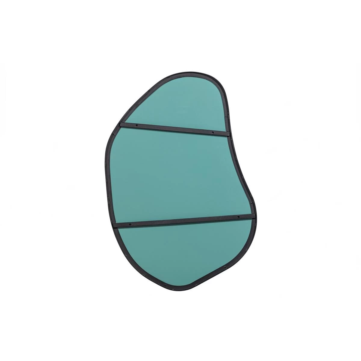 WOOOD Romee Organische Spiegel - Metaal - Zwart - 100x70x4 - Afbeelding 5