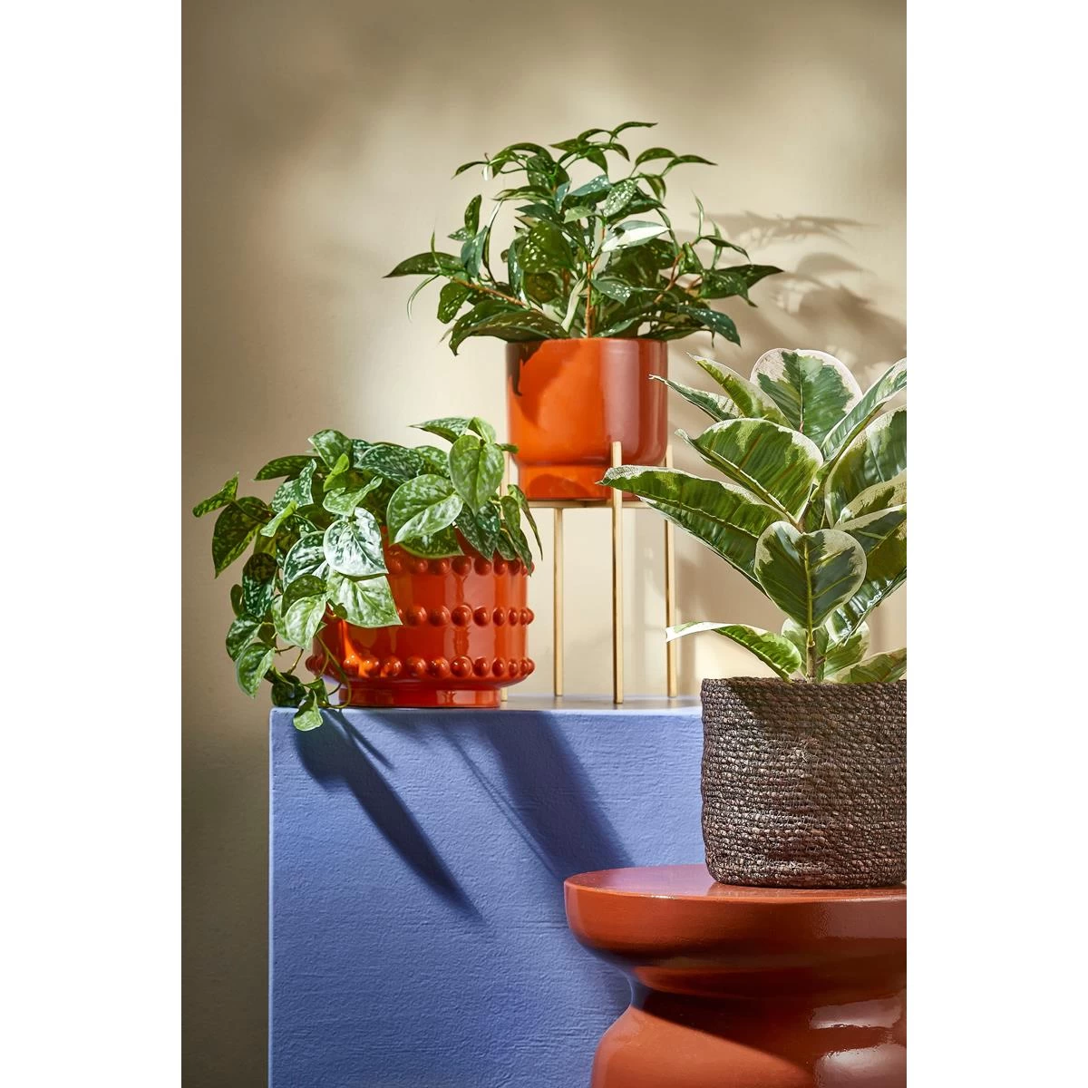 Mica Decorations Boaz Bloempot - H19 X Ø22 Cm - Keramiek - Oranje - Afbeelding 11