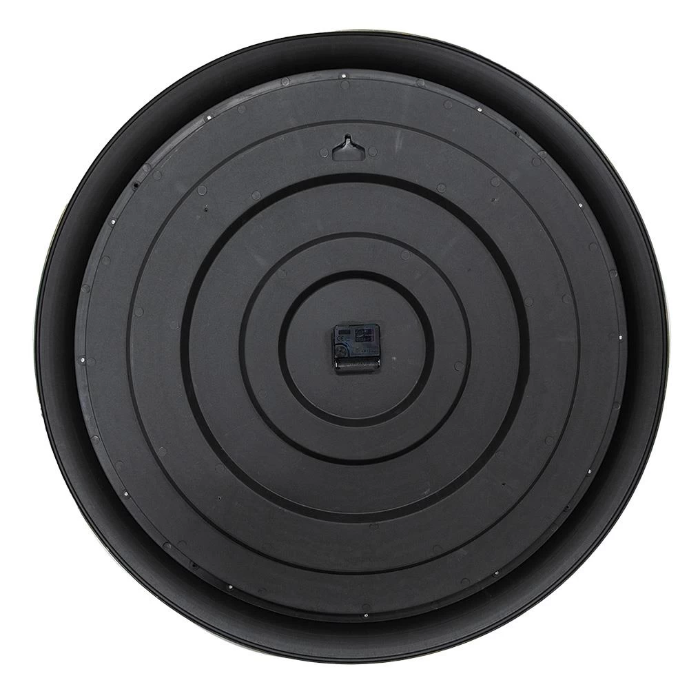 Clayre & Eef Wandklok Ø 76x6 Cm Grijs Beige Kunststof Glas - Afbeelding 2