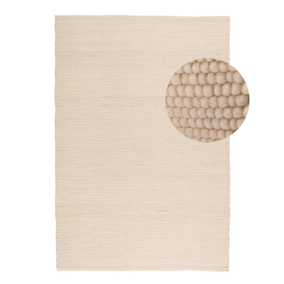 By FonQ Dots Vloerkleed - 200 X 300 Cm - Crème