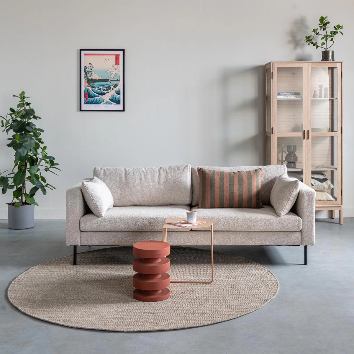 By FonQ Mellow Vloerkleed - Ø 200 Cm - Camel - Afbeelding 2