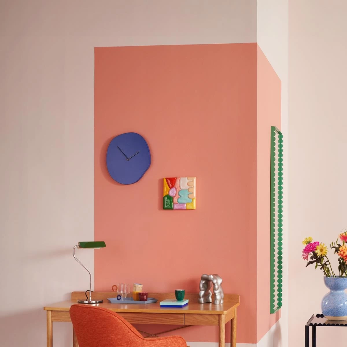 Ferm LIVING Melt Wandklok - Blue - Afbeelding 3