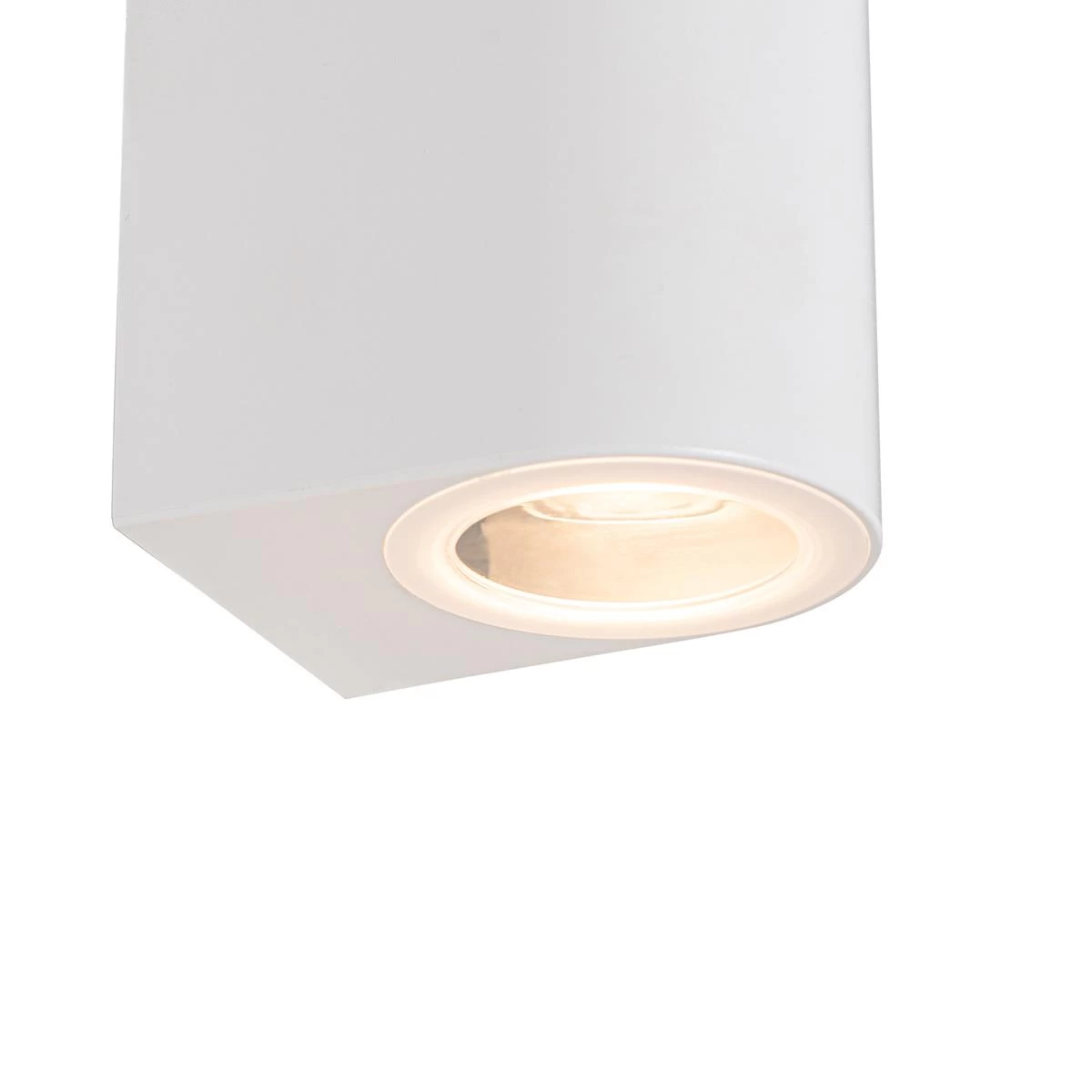 QAZQA Moderne Buiten Wandlamp Wit Kunststof Ovaal 2-lichts - Baleno - Afbeelding 4