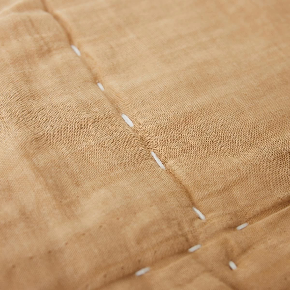 HKliving Quilted Plaid 170 X 130 Cm - Sand - Afbeelding 3