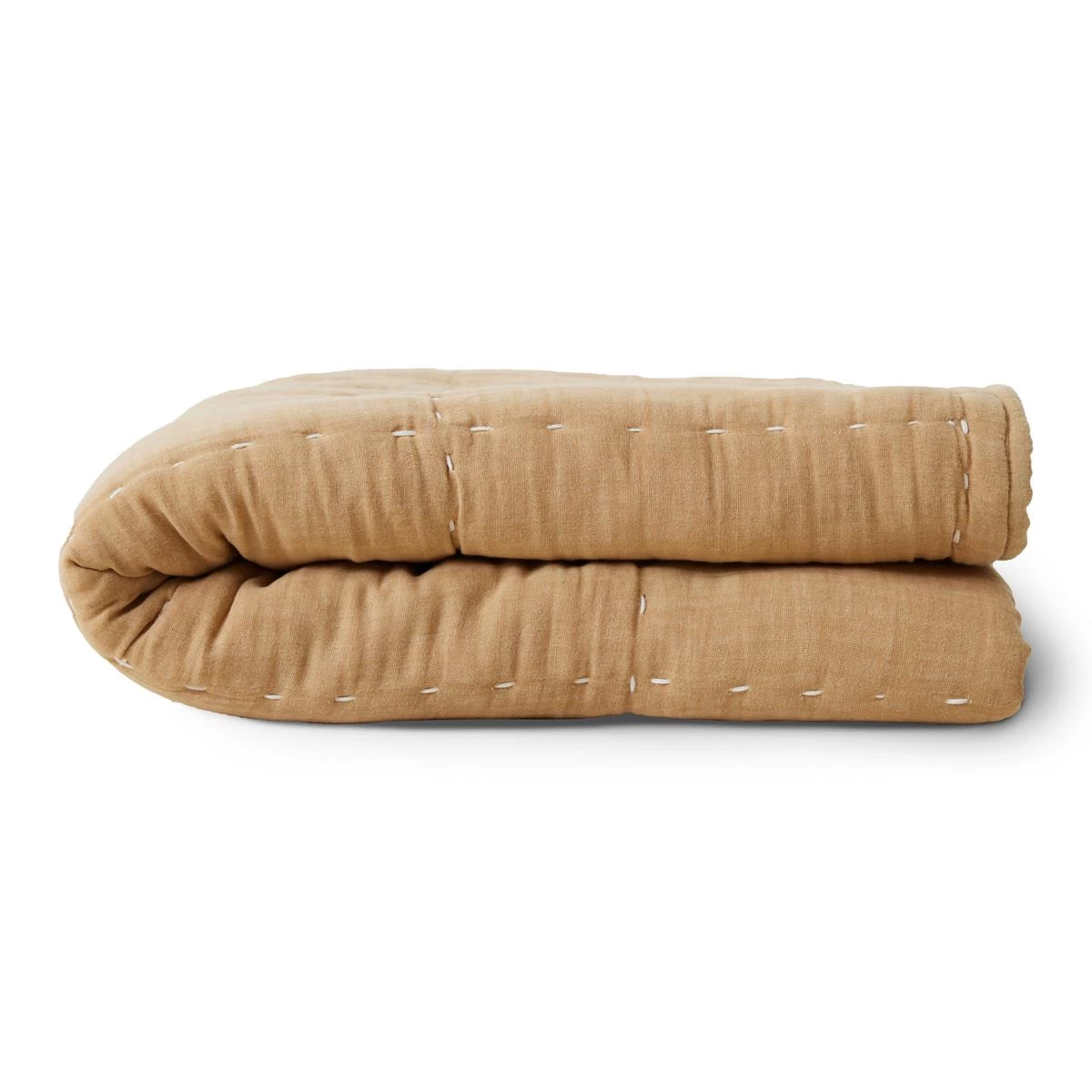 HKliving Quilted Plaid 170 X 130 Cm - Sand - Afbeelding 5