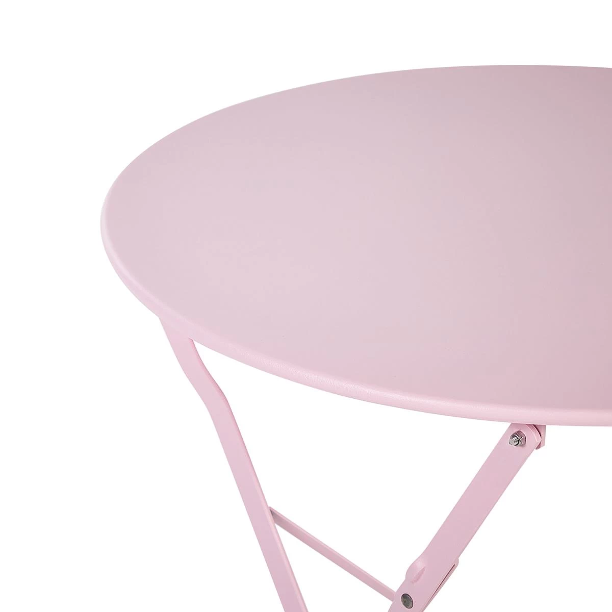 Beliani - FIORI - Bistroset Voor 2 - Roze - Staal - Afbeelding 3