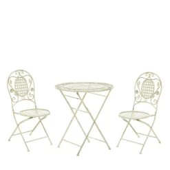 Beliani - BIVIO - Bistroset Voor 2 - Groen - IJzer