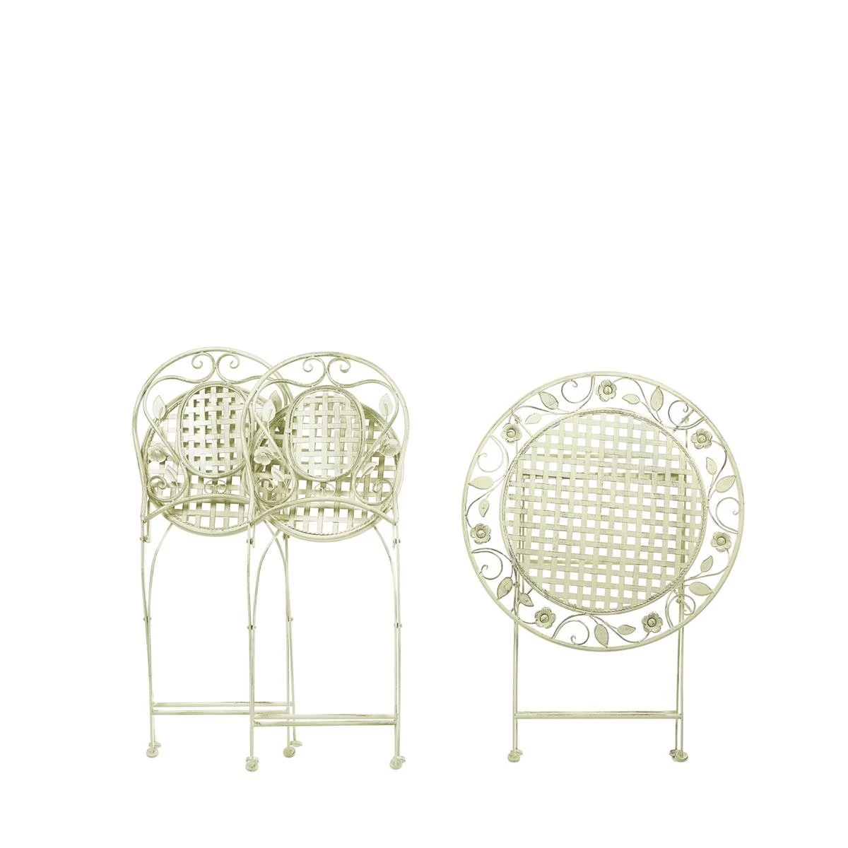 Beliani - BIVIO - Bistroset Voor 2 - Groen - IJzer - Afbeelding 3