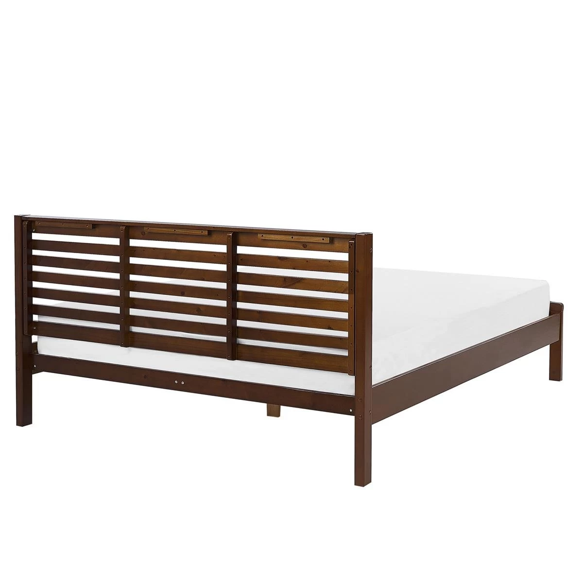 Beliani-CARNAC -Tweepersoonsbed-Donker Hout-180 X 200 Cm-Rubberhout - Afbeelding 4