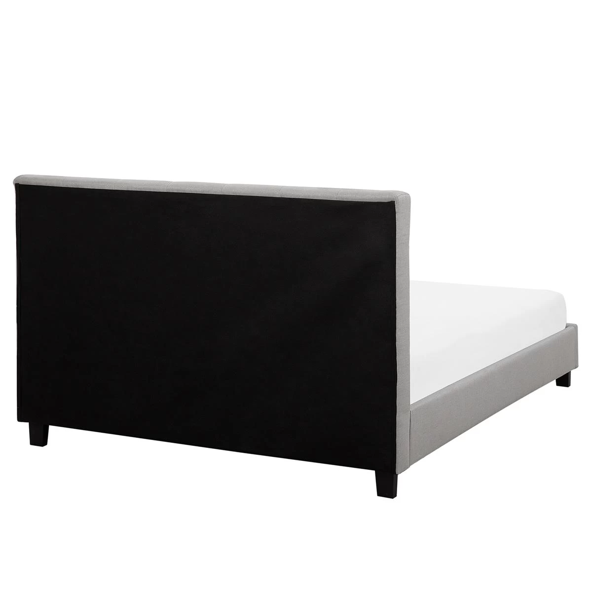 Beliani-ROCHELLE -Tweepersoonsbed-Lichtgrijs-160 X 200 Cm-Polyester - Afbeelding 4