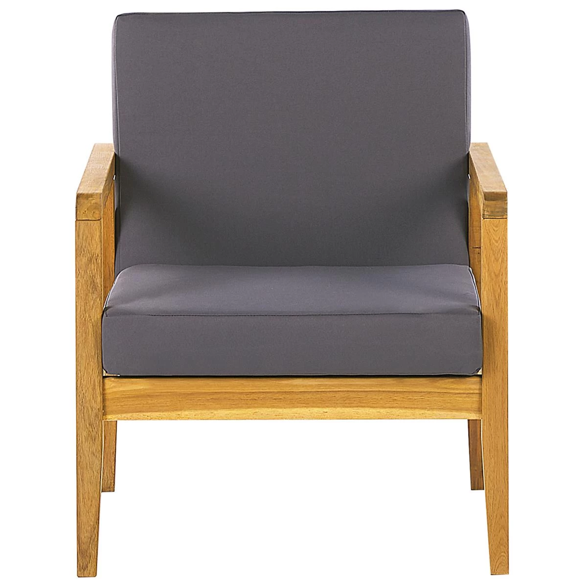 Beliani - PALLANO - Loungeset - Lichte Houtkleur - Acaciahout - Afbeelding 6