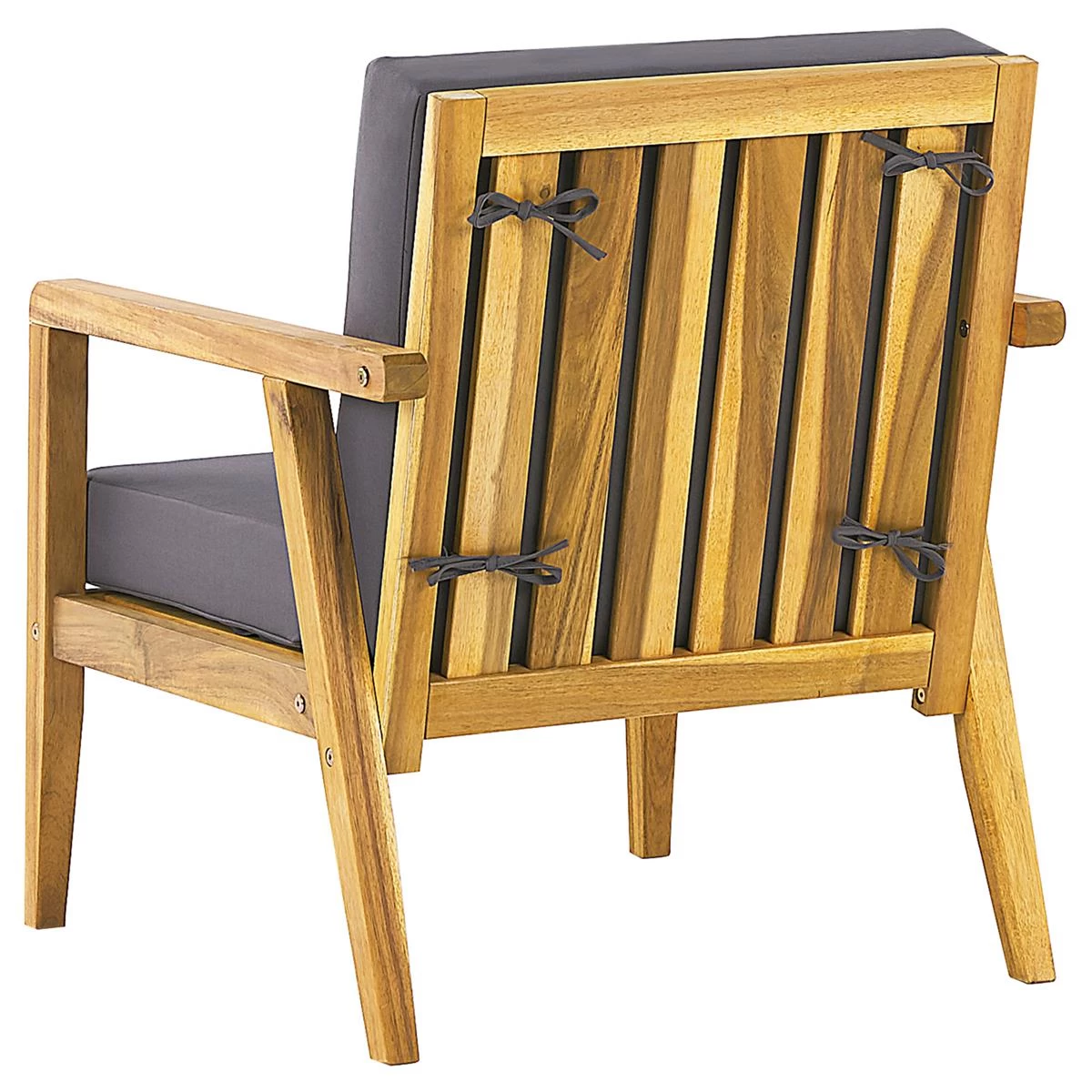 Beliani - PALLANO - Loungeset - Lichte Houtkleur - Acaciahout - Afbeelding 8