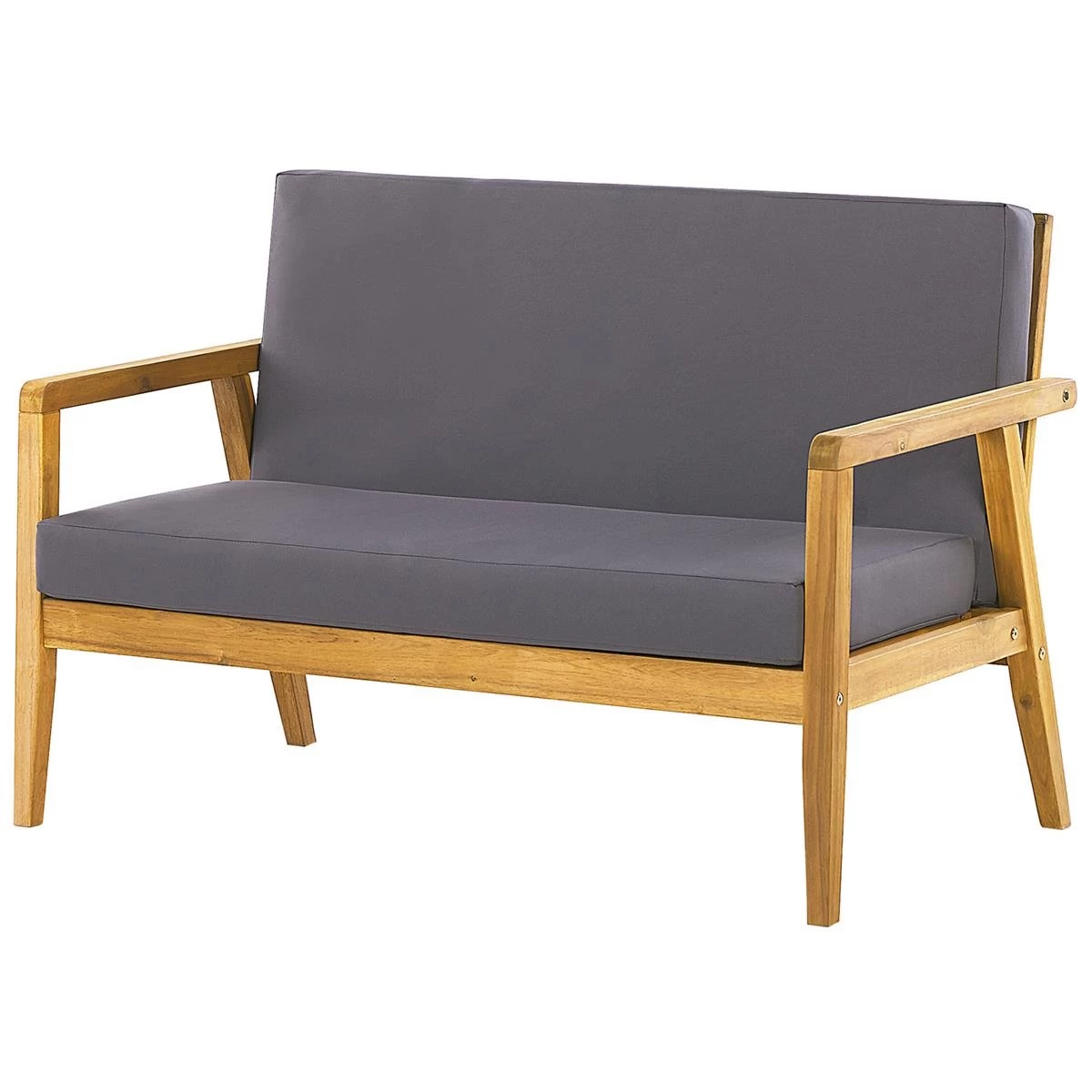 Beliani - PALLANO - Loungeset - Lichte Houtkleur - Acaciahout - Afbeelding 4