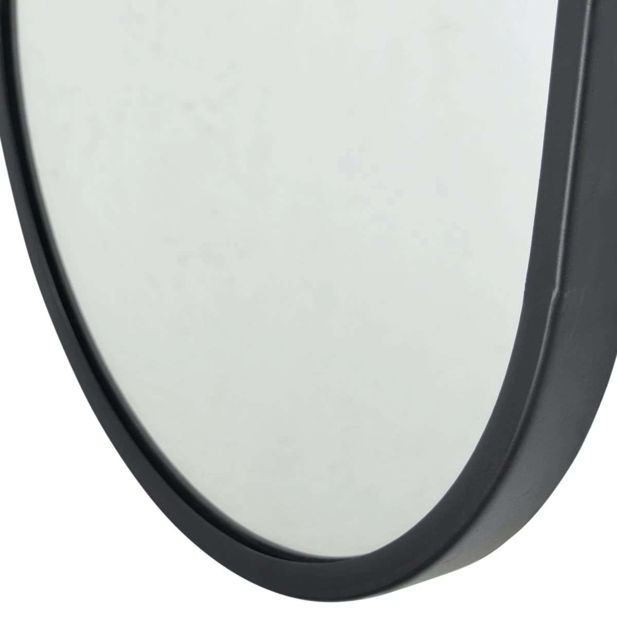 LOFT42 Industry Spiegel Ovaal - Metaal - Mat Zwart - 80x30 - Afbeelding 2