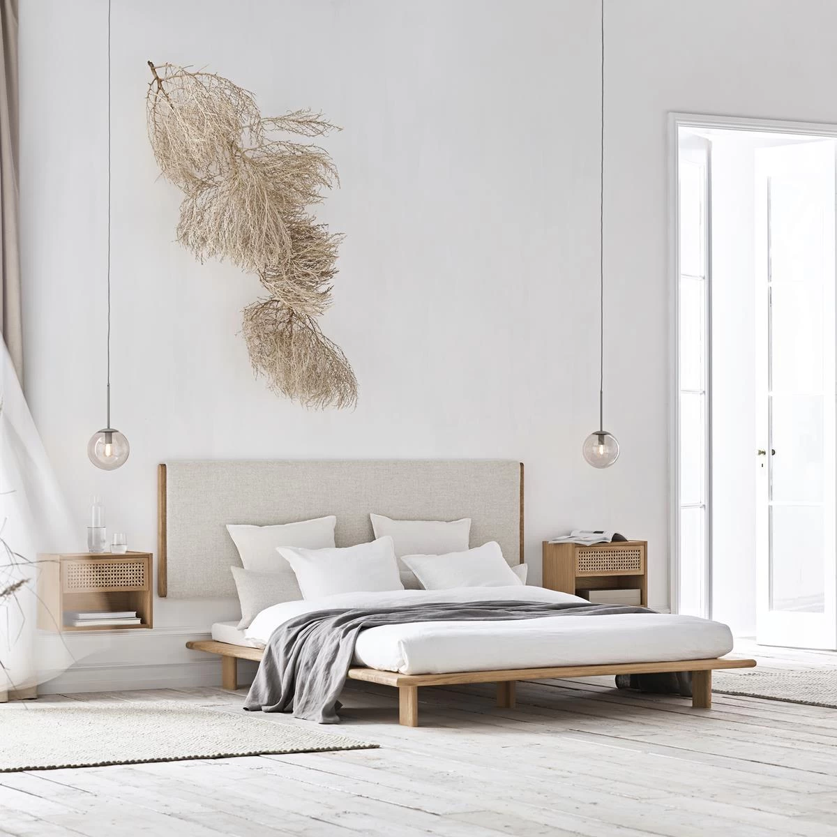 Bolia Haven Bedframe 166 Cm - White Pigm Oiled Oak - Afbeelding 4