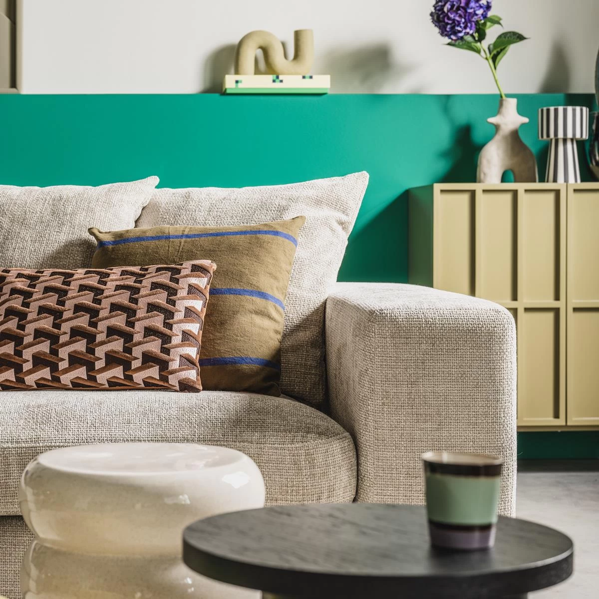 Vtwonen Ecomix Twig Vaas - Sand - Afbeelding 9