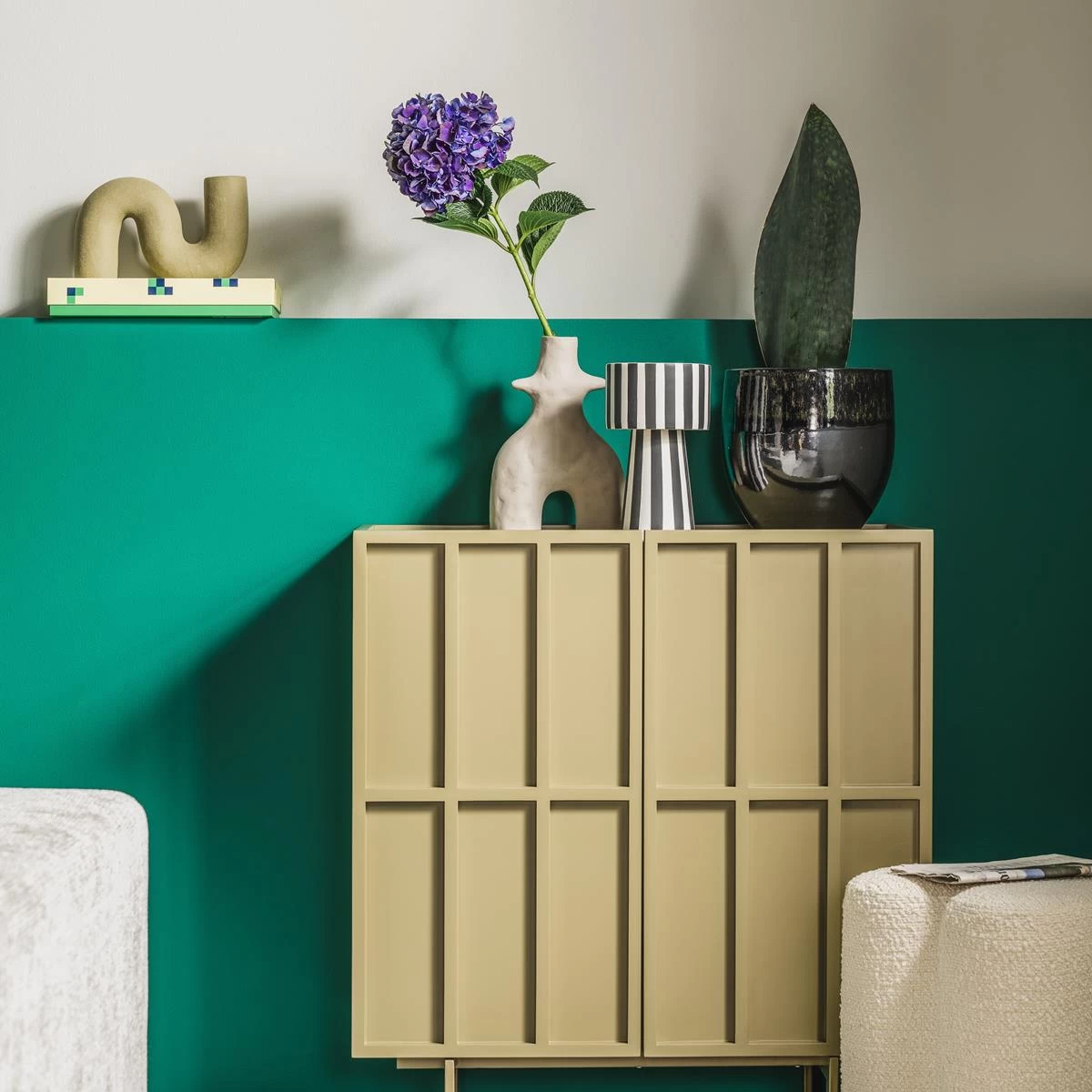 Vtwonen Ecomix Twig Vaas - Sand - Afbeelding 11