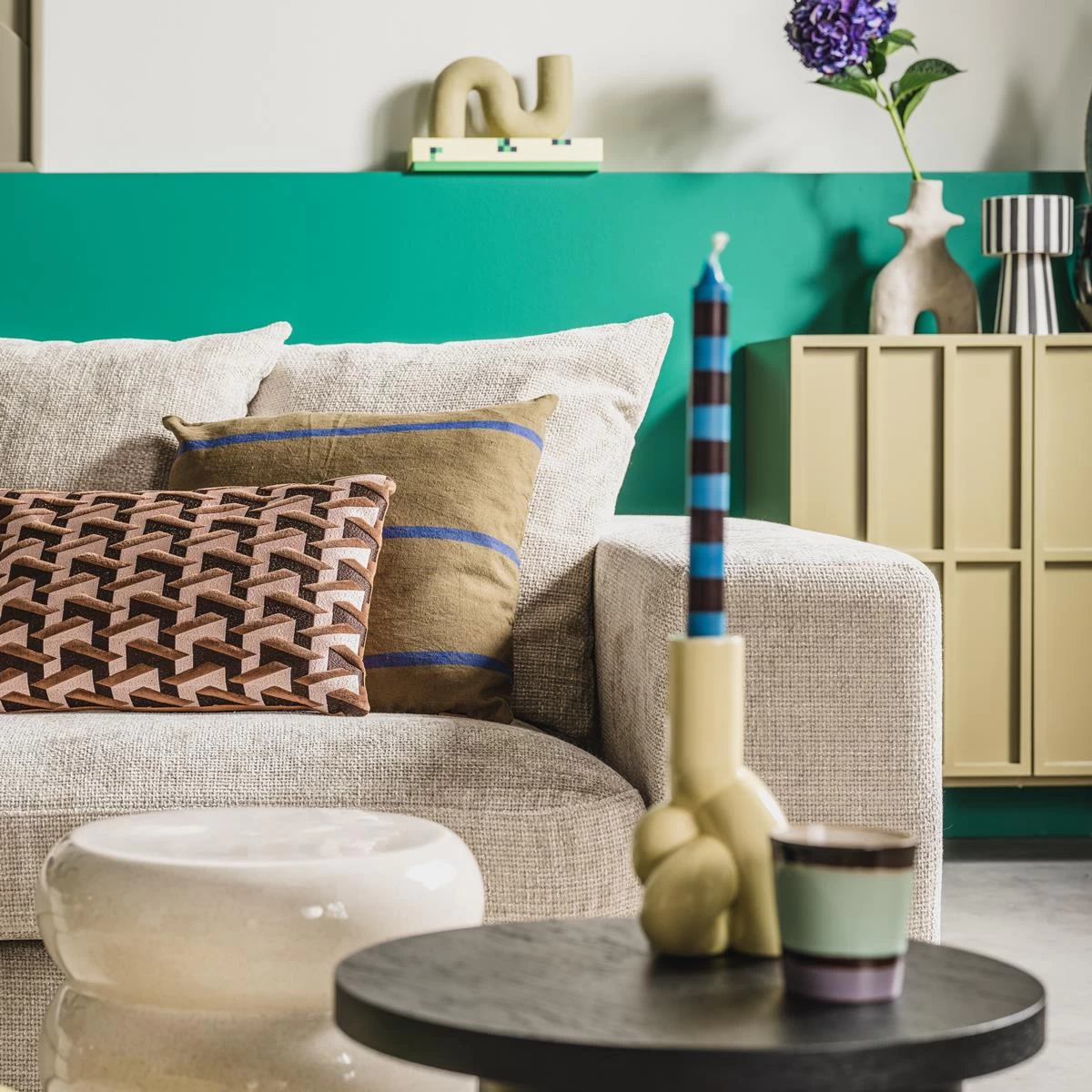 Vtwonen Ecomix Twig Vaas - Sand - Afbeelding 13