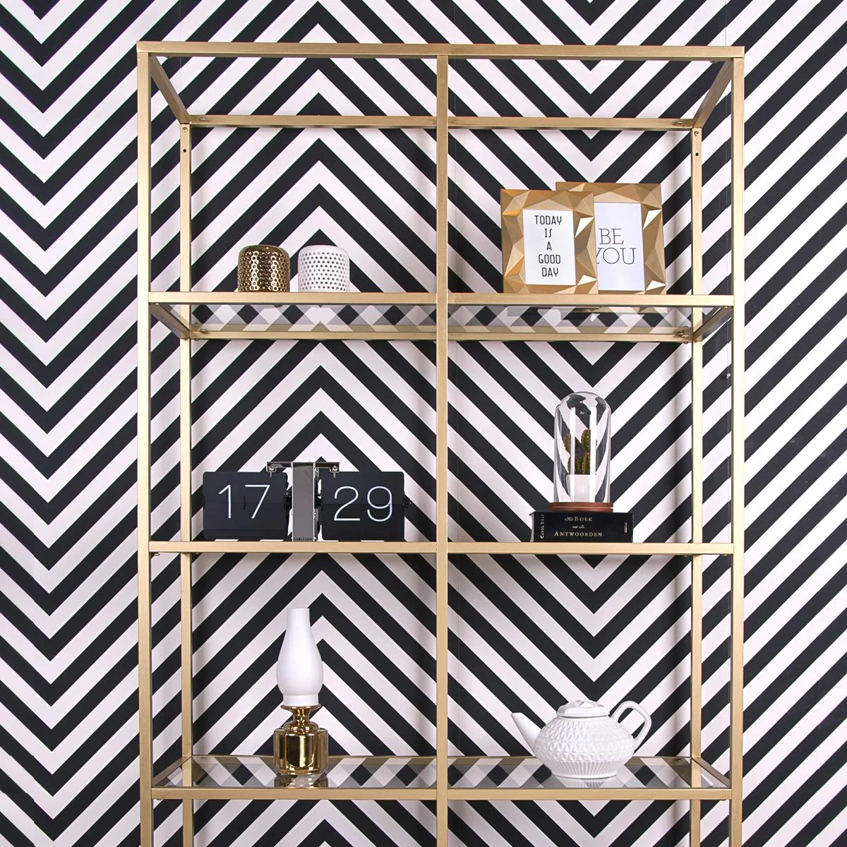 Karlsson No Case Flip Tafelklok/Wandklok 14 X 36 Cm - Afbeelding 3