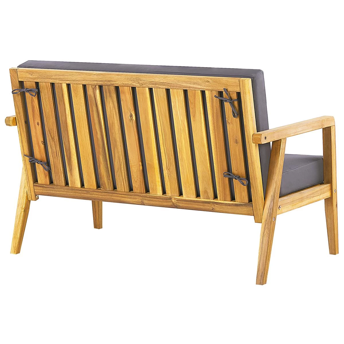 Beliani - PALLANO - Loungeset - Lichte Houtkleur - Acaciahout - Afbeelding 5