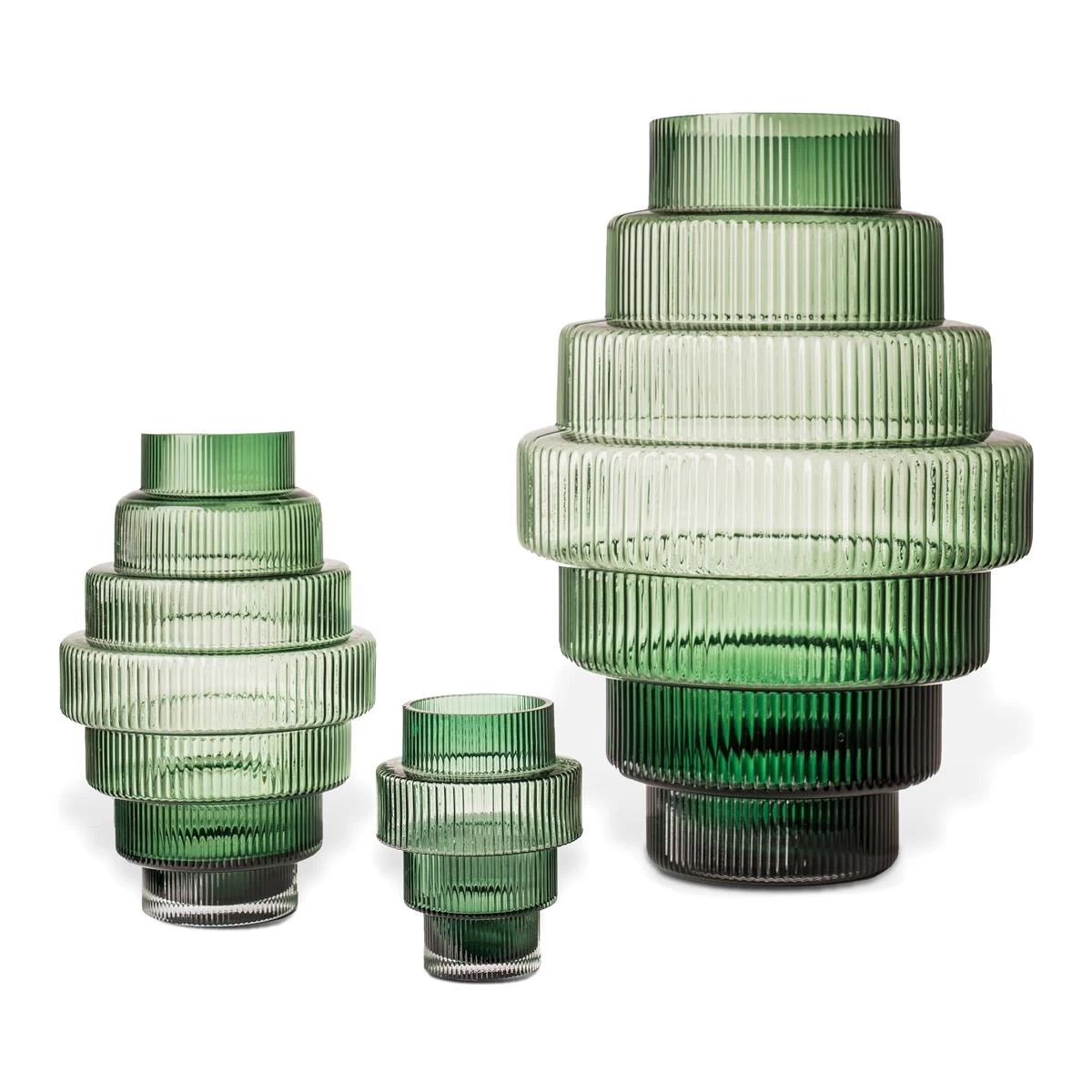 POLSPOTTEN Steps Vaas L - Groen - Afbeelding 5