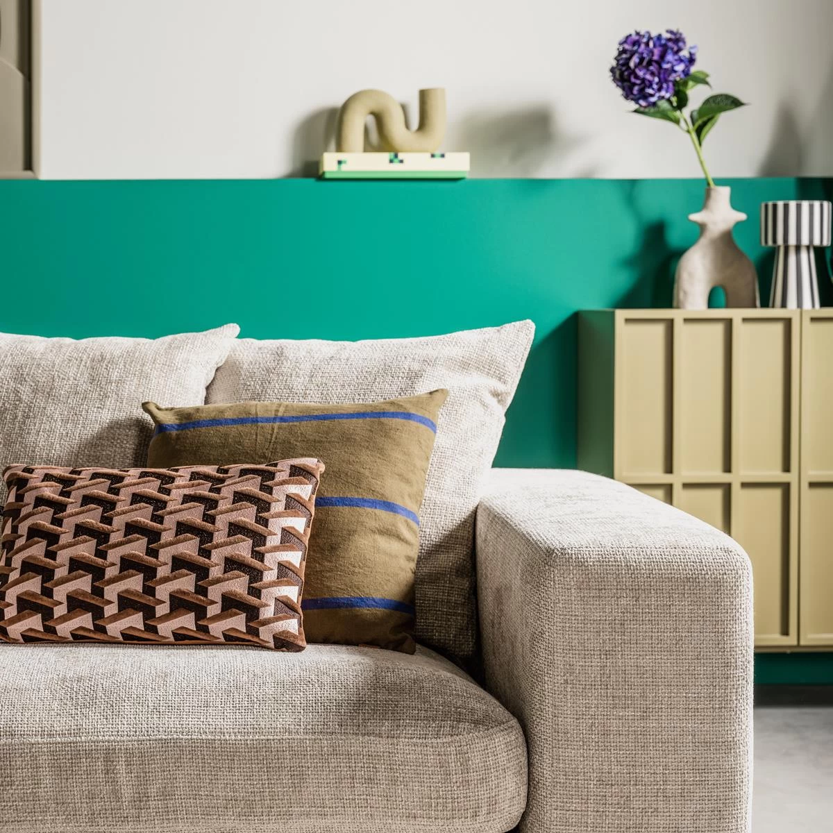 Vtwonen Ecomix Twig Vaas - Sand - Afbeelding 10