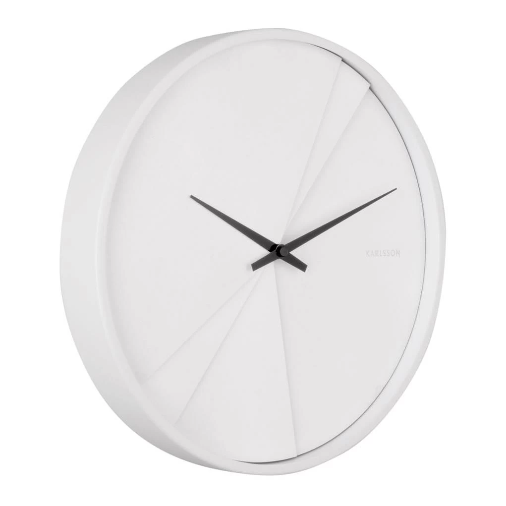 Karlsson Layered Lines Wandklok - Wit - Afbeelding 3