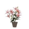 Mica Decorations Tijgerlelie Kunstplant - H47 Cm - Roze