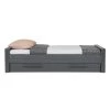 Woood Dennis Bed 90 X 200 Cm - Donkergrijs