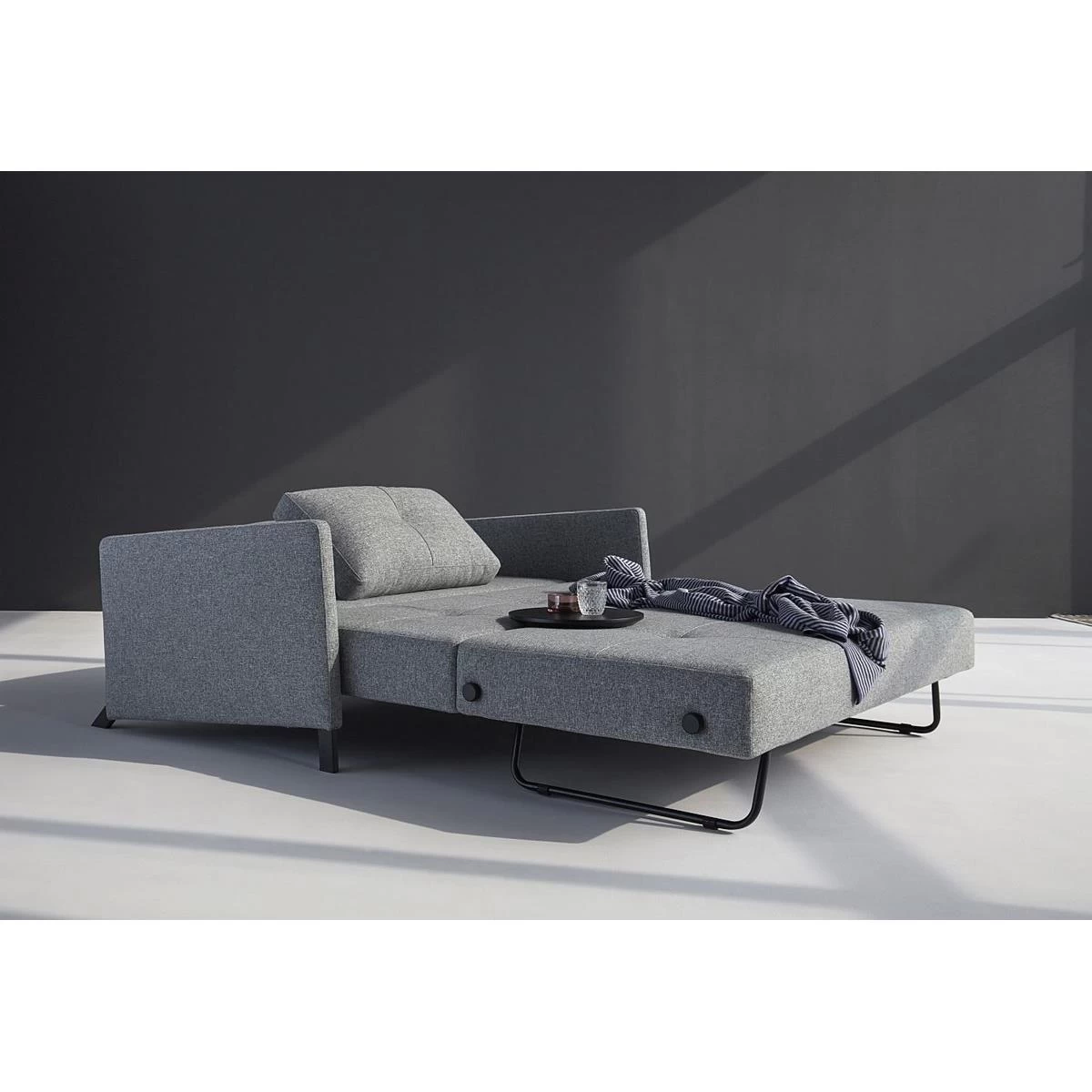 Innovation Cubed 160 Slaapbank Armleuning Twist Granite 565 - Afbeelding 2