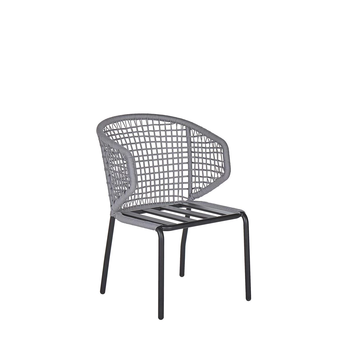 Beliani - PALMI - Bistroset Voor 2 - Grijs - Staal - Afbeelding 5