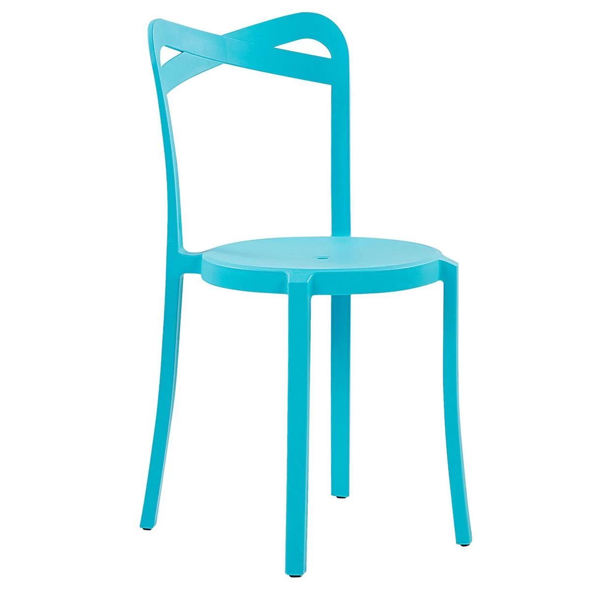 Beliani - SERSALE|CAMOGLI - Bistroset Voor 2 - Blauw|Wit - Synthetisch - Afbeelding 3