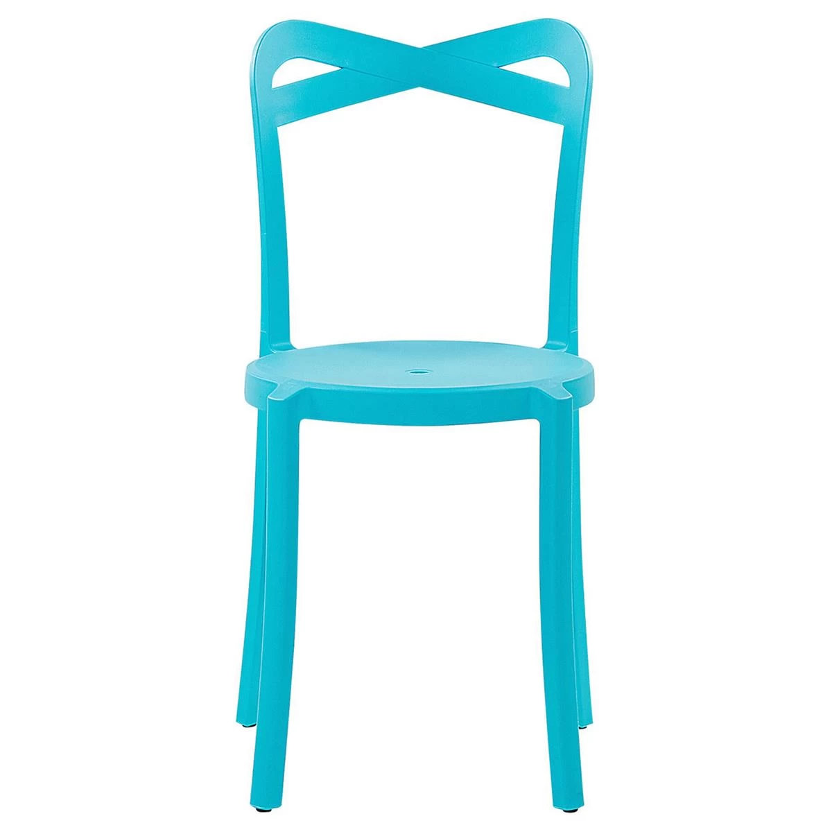 Beliani - SERSALE|CAMOGLI - Bistroset Voor 2 - Blauw|Wit - Synthetisch - Afbeelding 5