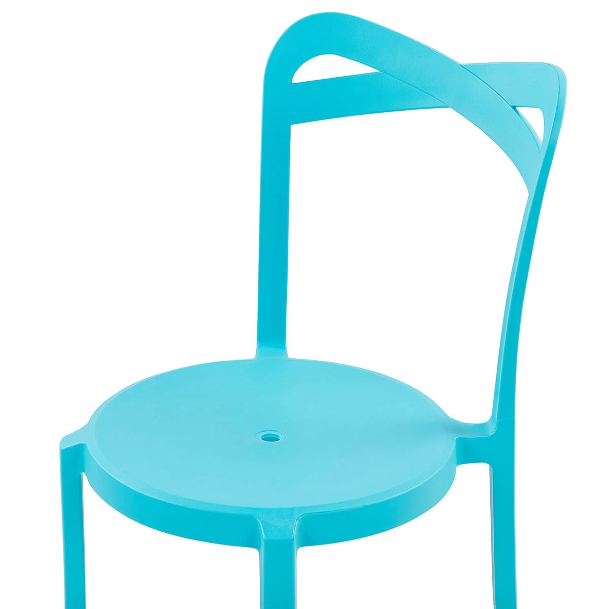 Beliani - SERSALE|CAMOGLI - Bistroset Voor 2 - Blauw|Wit - Synthetisch - Afbeelding 6