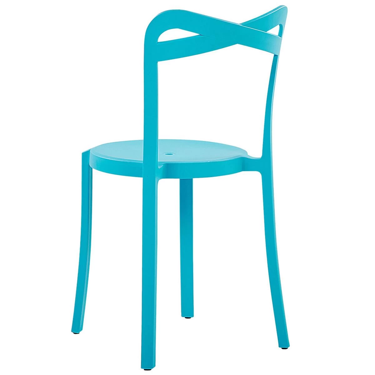 Beliani - SERSALE|CAMOGLI - Bistroset Voor 2 - Blauw|Wit - Synthetisch - Afbeelding 4