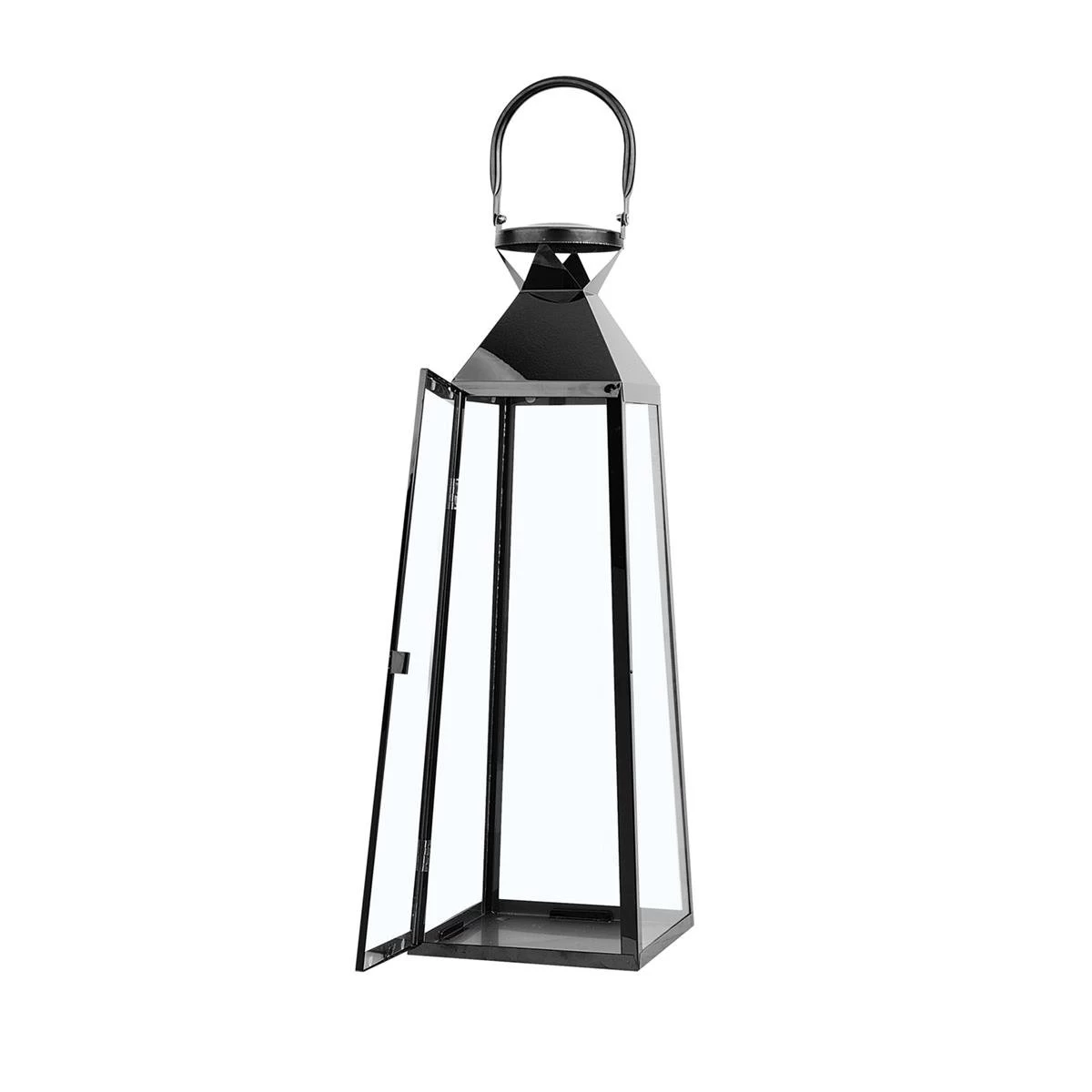 Beliani - CRETE - Lantaarn - Zwart - RVS - Afbeelding 3