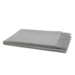 Yumeko Plaid Alpaca Fresh Grey 130x180