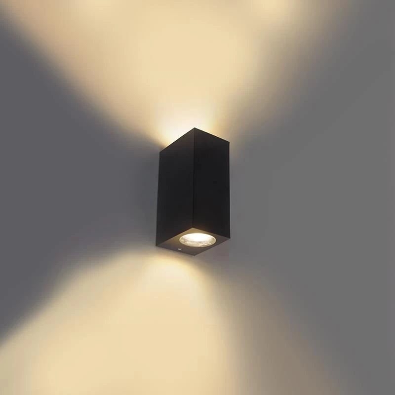 QAZQA Moderne Wandlamp Zwart Van Kunststof - Baleno II - Afbeelding 4