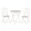 Beliani - TRIESTE - Bistroset Voor 2 - Beige - IJzer