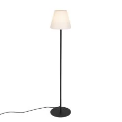 QAZQA Moderne Buiten Vloerlamp Zwart - Virginia