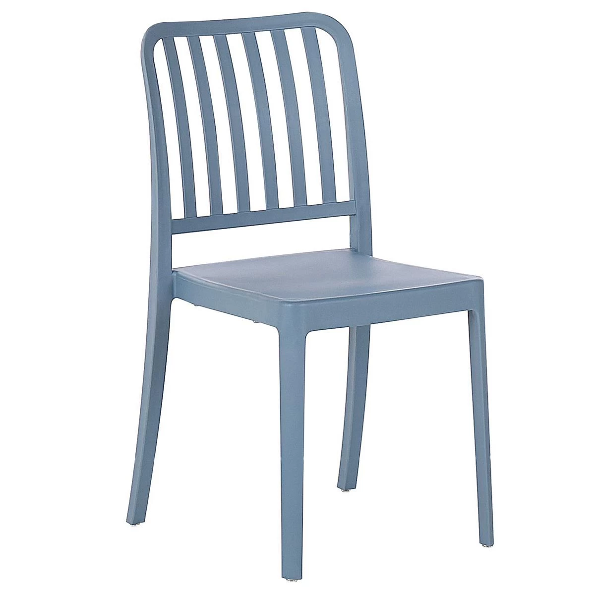 Beliani - SERSALE - Tuinset Voor 4 - Wit|Blauw - SMC (kunststof) - Afbeelding 7