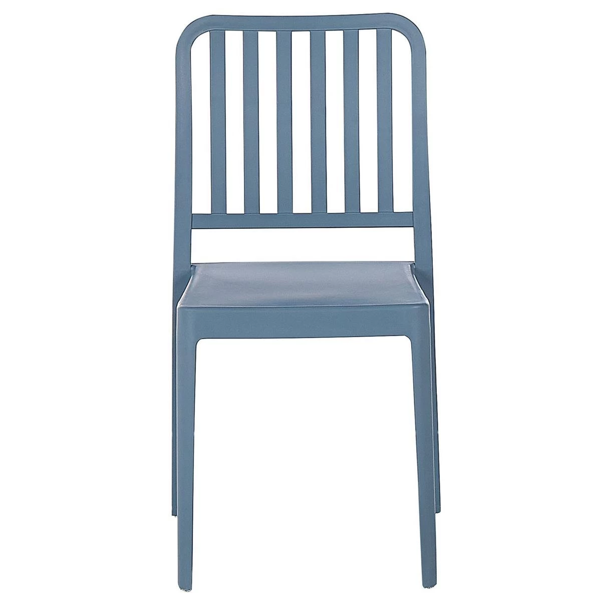 Beliani - SERSALE - Tuinset Voor 4 - Wit|Blauw - SMC (kunststof) - Afbeelding 8