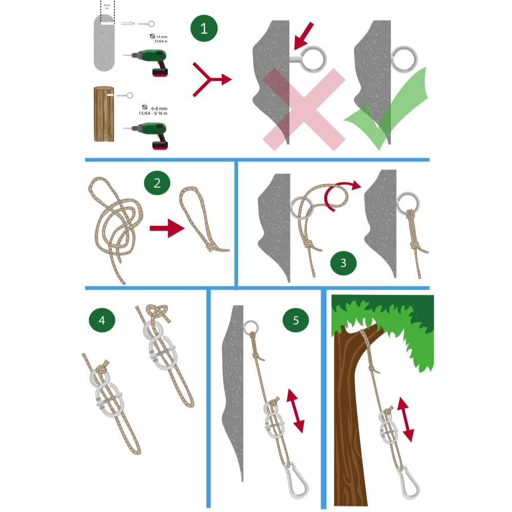 Tropilex® Hangmatbevestiging Simple White Wit | Ecru - Afbeelding 7