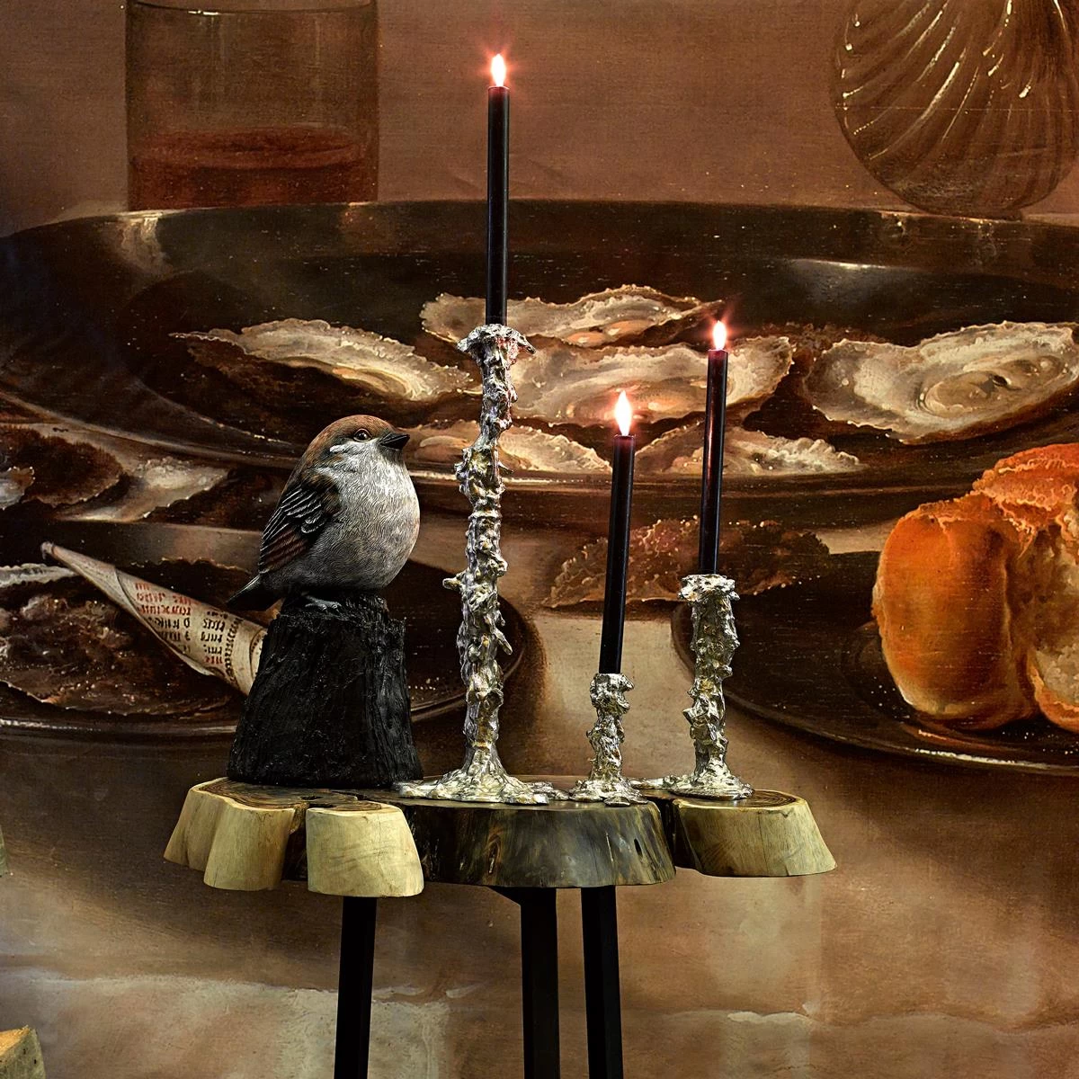 POLSPOTTEN Drip Kandelaar S - Zilver - Afbeelding 2