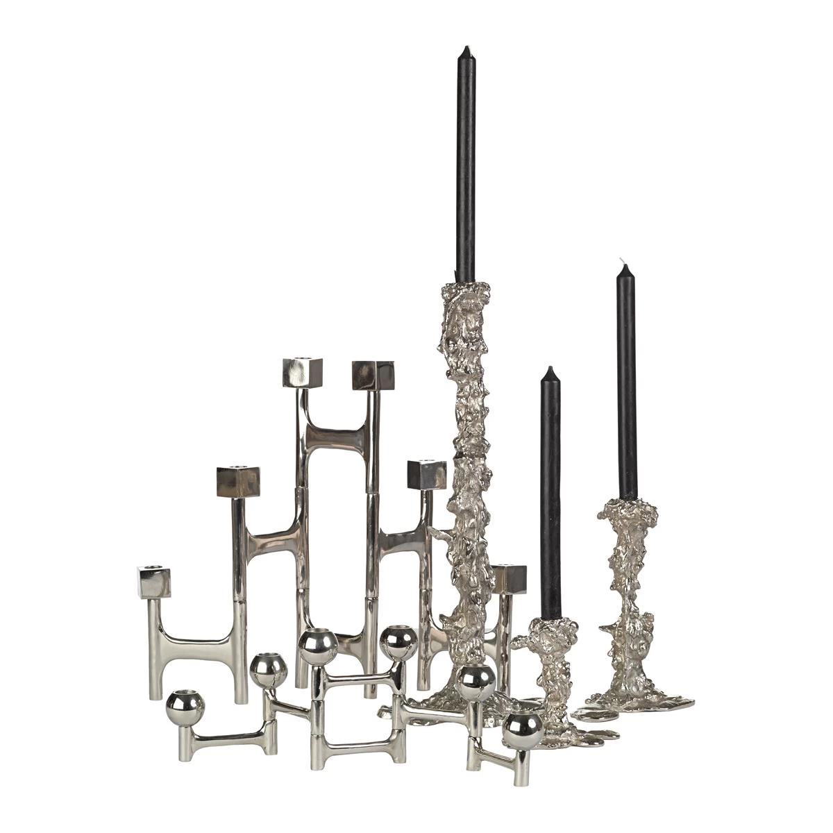 POLSPOTTEN Drip Kandelaar S - Zilver - Afbeelding 3