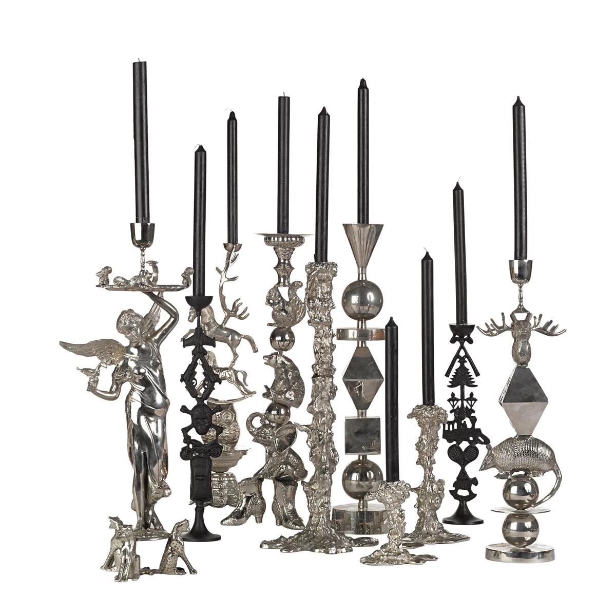 POLSPOTTEN Drip Kandelaar S - Zilver - Afbeelding 4